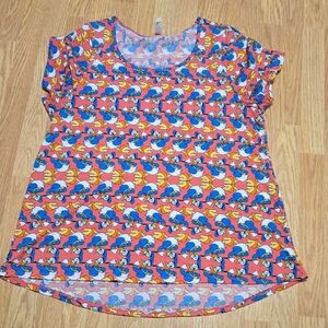 LuLaRoe Donald Duck Short Sleeve Top